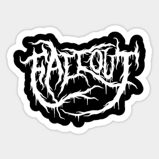 Fallout - Metal style band shirt. Sticker